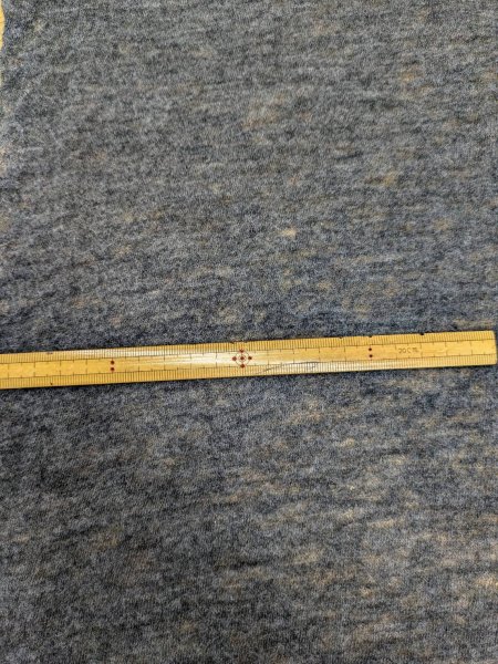 画像2: 生地:ウールジャージニット(杢グレー) (2)