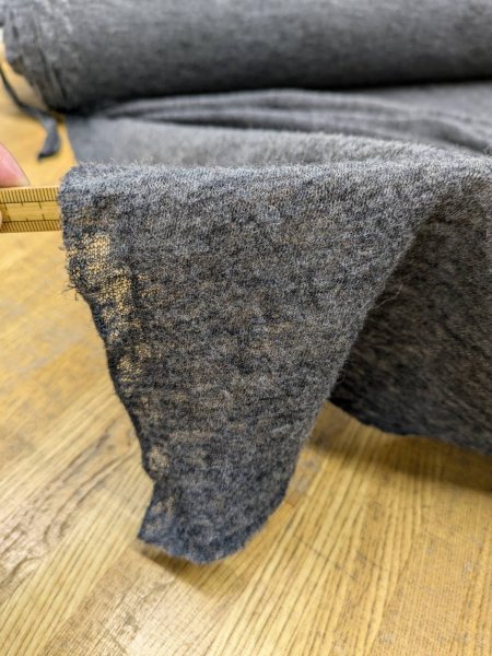 画像3: 生地:ウールジャージニット(杢グレー) (3)
