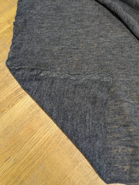 画像4: 生地:ウールジャージニット(杢グレー) (4)