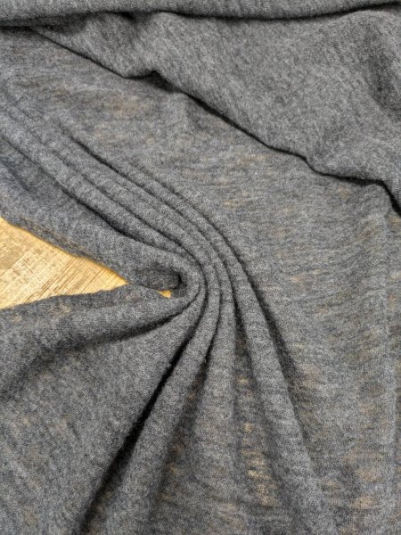 画像5: 生地:ウールジャージニット(杢グレー) (5)