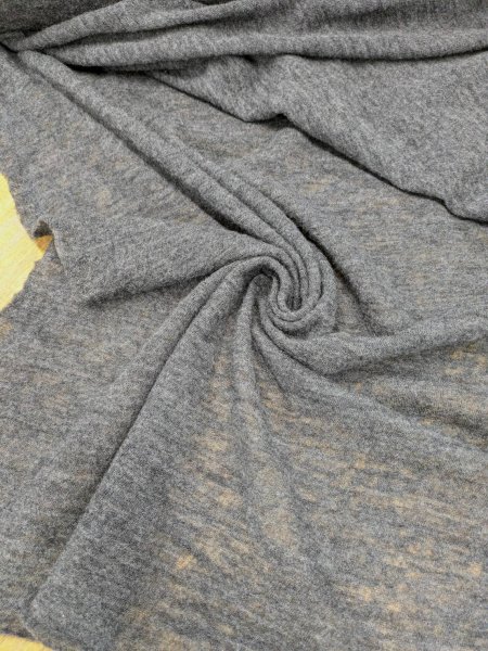 画像6: 生地:ウールジャージニット(杢グレー) (6)