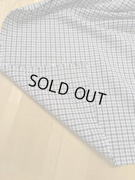 画像4: 生地: 3配色千鳥格子チェックのツイード(生成/グレー/紺) (4)