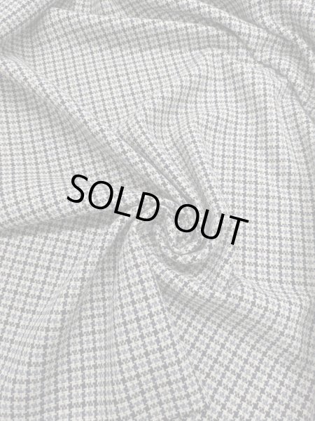 画像6: 生地: 3配色千鳥格子チェックのツイード(生成/グレー/紺) (6)