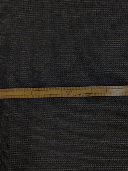 画像2: 生地:ウールポリグラデーション糸入りワッフル織り(黒) (2)