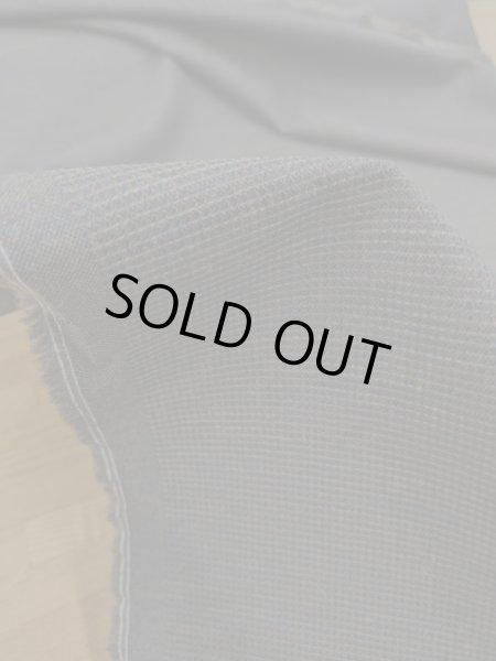 画像4: 生地:ウールポリグラデーション糸入りワッフル織り(グレー) (4)