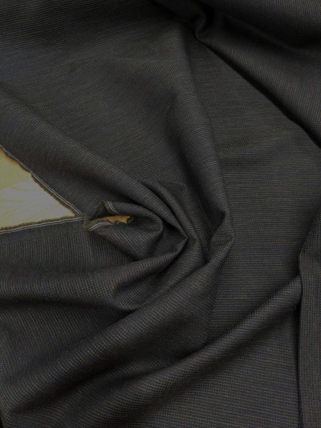 画像5: 生地:ウールポリグラデーション糸入りワッフル織り(黒) (5)