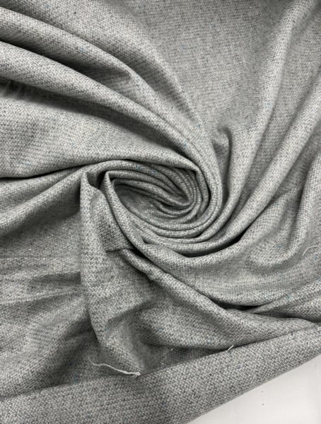 画像7: 生地:ウール・ナイロン・ポリ、ラメ入りネップツイード(ライトグレー) (7)