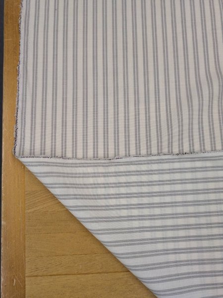 画像3: 生地:ポリウールストライプ(生成/グレー) (3)