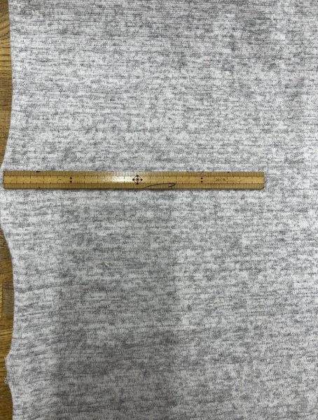 画像2: 生地:霜降り裏パイルニット(ライトグレー) (2)