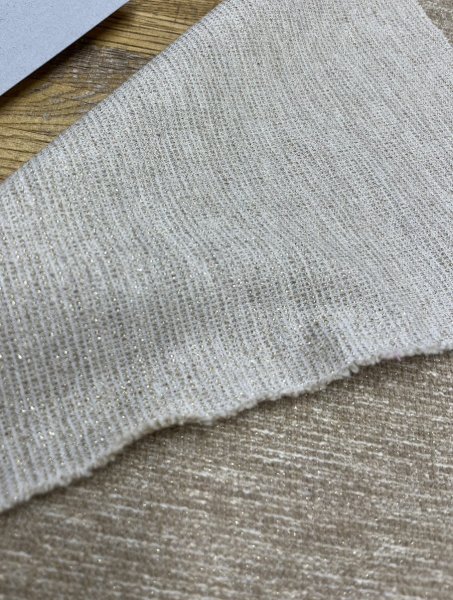 画像5: 生地:霜降り裏パイルニット(ライトグレー) (5)