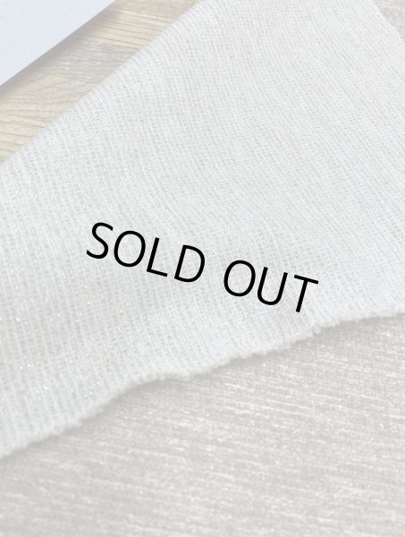 画像3: 生地:ラメ入りツイード風ニット(ベージュ) (3)