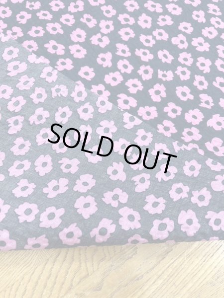 画像3: 生地：綿80ローンミラクルウェーブプリント（紺／ピンク） (3)