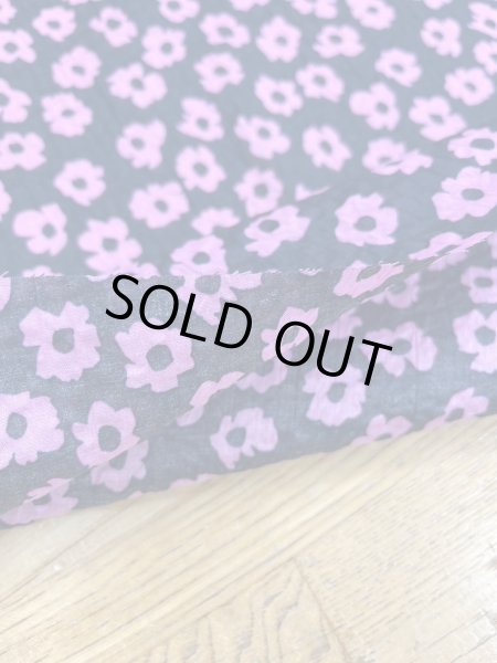 画像4: 生地：綿80ローンミラクルウェーブプリント（紺／ピンク） (4)