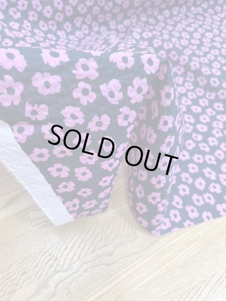 画像6: 生地：綿80ローンミラクルウェーブプリント（紺／ピンク） (6)