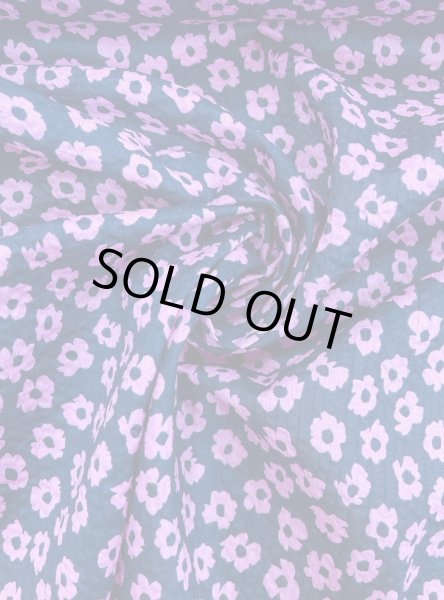 画像7: 生地：綿80ローンミラクルウェーブプリント（紺／ピンク） (7)