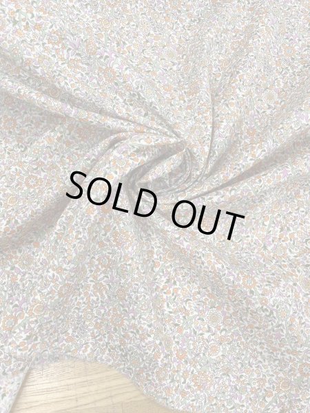 画像5: 生地:綿60ローンタンブラー小花柄プリント(オレンジ系) (5)