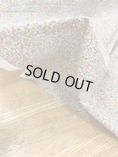 画像6: 生地:綿60ローンタンブラー小花柄プリント(オレンジ系) (6)