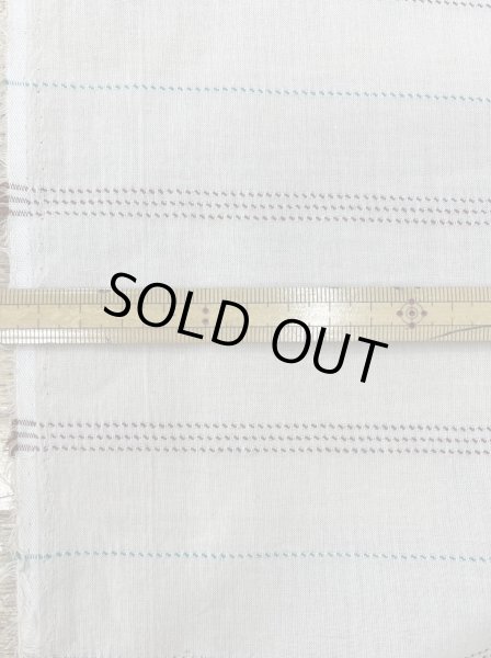 画像2: 生地：綿レーヨンリネンドビーボーダー広巾（ベージュ／茶） (2)