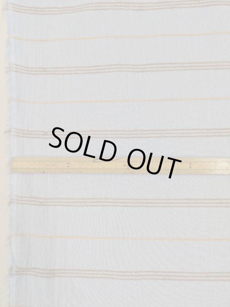 画像2: 生地:綿レーヨンリネンドビーボーダー広巾(水色/黄) (2)