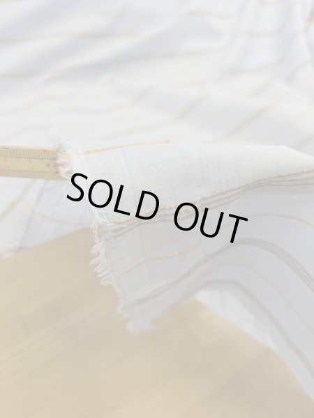 画像4: 生地:綿レーヨンリネンドビーボーダー広巾(水色/黄) (4)