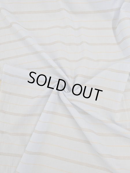 画像6: 生地:綿レーヨンリネンドビーボーダー広巾(水色/黄) (6)