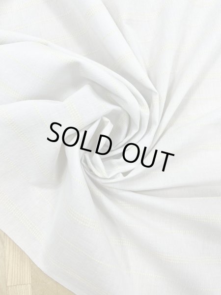 画像6: 生地:綿レーヨンリネンドビーボーダー広巾(ベージュ/黄) (6)