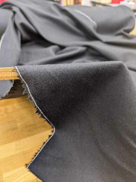 画像6: 生地:ウールソフトサージ(チャコール) (6)