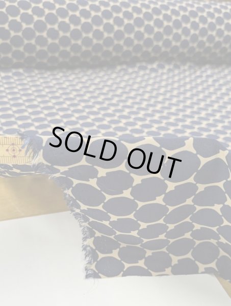 画像4: 生地:ポリ100%ニューヴィーナスデシン(ベージュ/紺) (4)