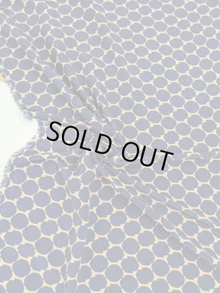 画像5: 生地:ポリ100%ニューヴィーナスデシン(ベージュ/紺) (5)