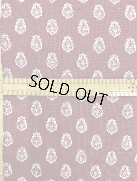 画像2: 生地:綿100%ソレイアード風プリント(赤紫) (2)