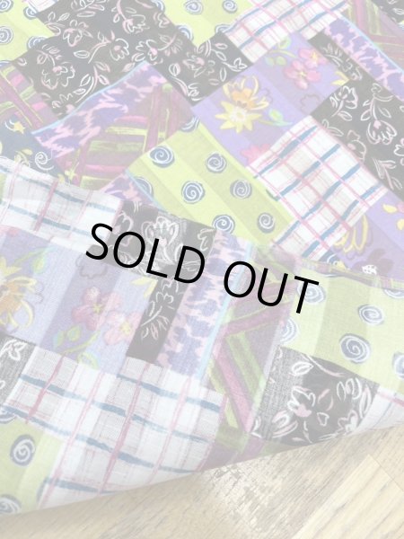 画像3: 生地:綿100%パッチワーク柄プリント(カラフル) (3)