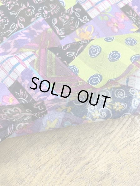 画像4: 生地:綿100%パッチワーク柄プリント(カラフル) (4)