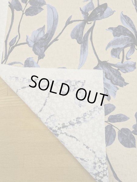 画像3: 生地:大柄フラワープリントジャガード(クリーム地)  (3)