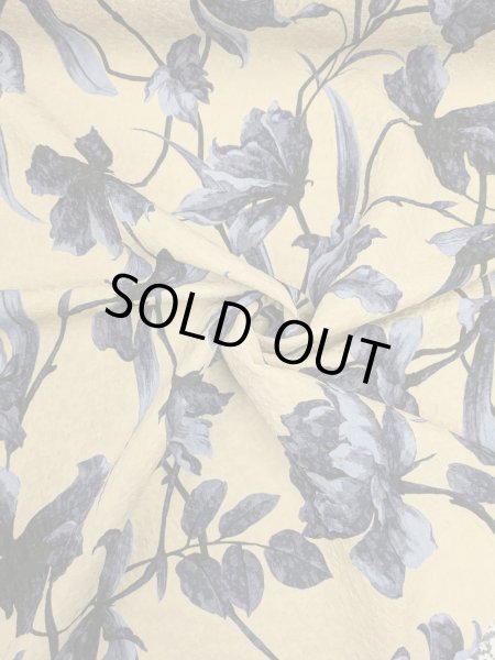 画像5: 生地:大柄フラワープリントジャガード(クリーム地)  (5)