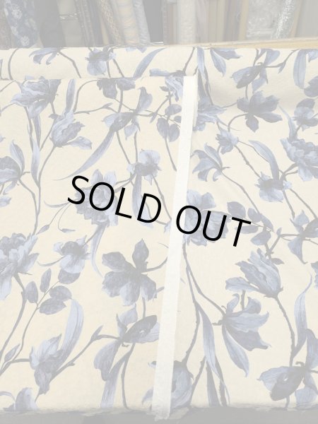 画像6: 生地:大柄フラワープリントジャガード(アイボリー地)  (6)