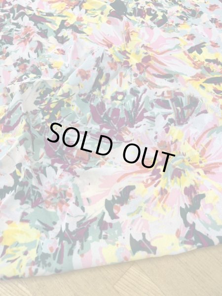 画像4: 生地：手描き風 花柄 ポリエステルプリント  (4)