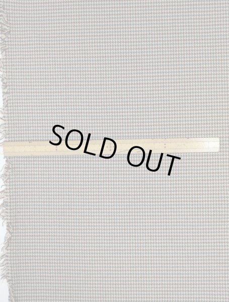 画像2: 生地：ポリエステルステッチ ガンクラブチェック ウールライク （青×茶） (2)