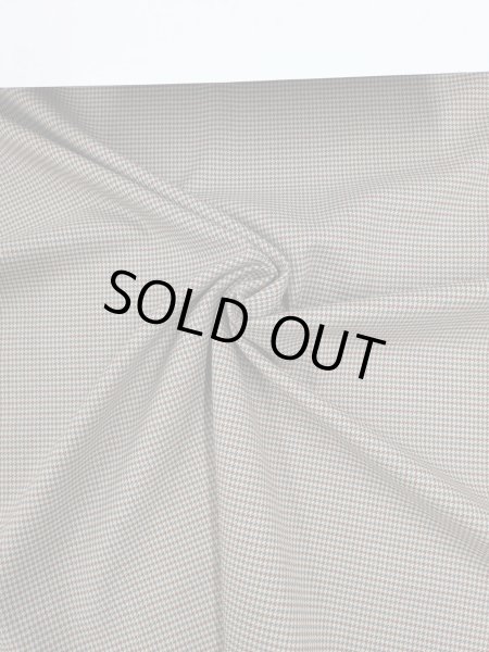 画像6: 生地：ポリエステルステッチ ガンクラブチェック ウールライク （青×茶） (6)