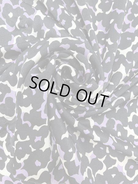 画像7: 生地:ポリエステル100%ダブル幅プリント生地(黒地) (7)