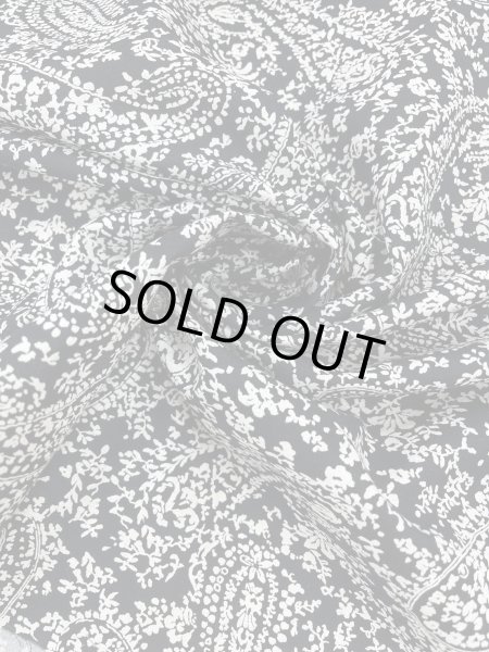 画像6: 生地:綿100% ナチュラル系ペイズリー柄プリント生地(ベージュ地×黒) (6)