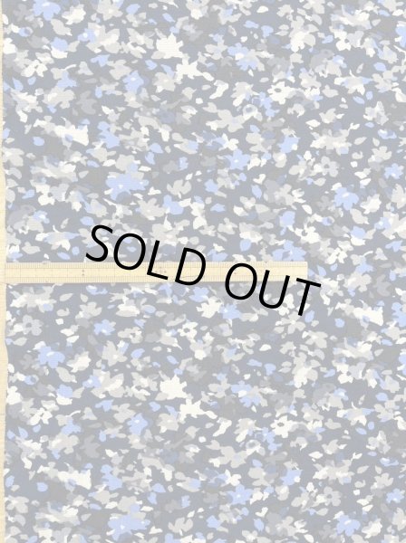 画像1: 生地:ポリエステル100% 柄チュールニット(紺地/白/水色) (1)