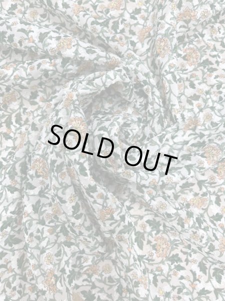 画像6: 生地:ポリ100%小花柄カットジャカード(ホワイト×イエロー×グリーン) (6)