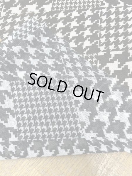 画像3: 生地：ポリ100％ 千鳥格子柄 2way サモーラパワーネット（ホワイト／ブラック） (3)