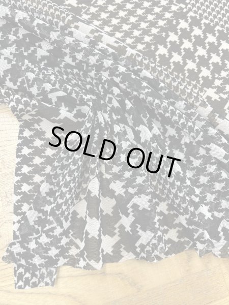 画像4: 生地：ポリ100％ 千鳥格子柄 2way サモーラパワーネット（ホワイト／ブラック） (4)