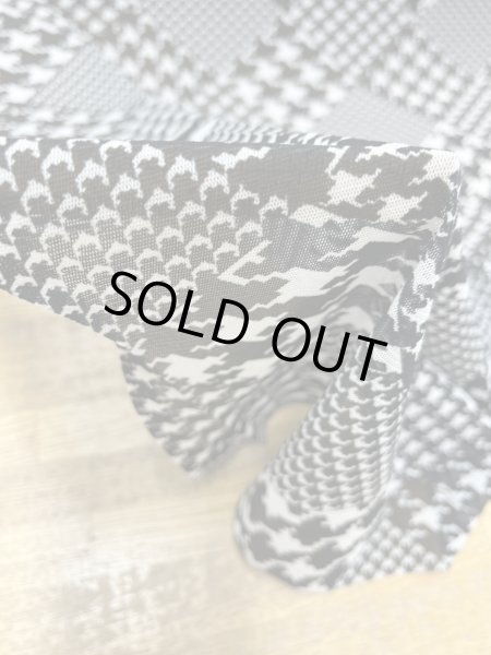 画像6: 生地：ポリ100％ 千鳥格子柄 2way サモーラパワーネット（ホワイト／ブラック） (6)