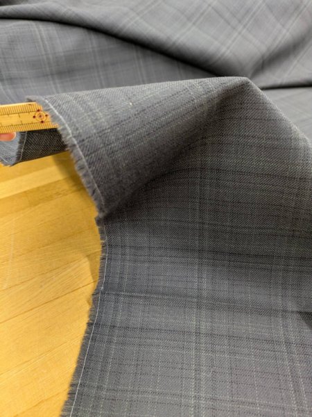 画像3: 生地:ブリティッシュチェック柄ウール(グレー/緑黒) (3)