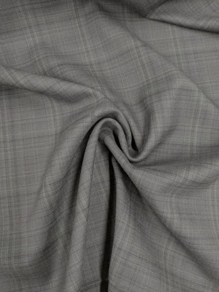 画像6: 生地:ブリティッシュチェック柄ウール(グレー/緑黒) (6)