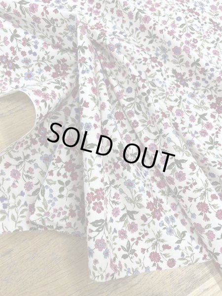 画像5: 生地:綿100% 小花柄プリント(オフ地×多色) (5)