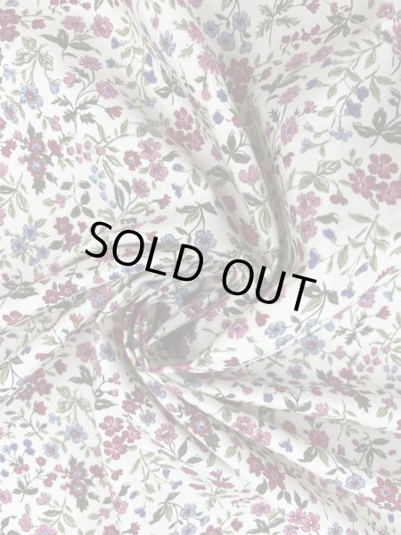 画像6: 生地:綿100% 小花柄プリント(オフ地×多色) (6)