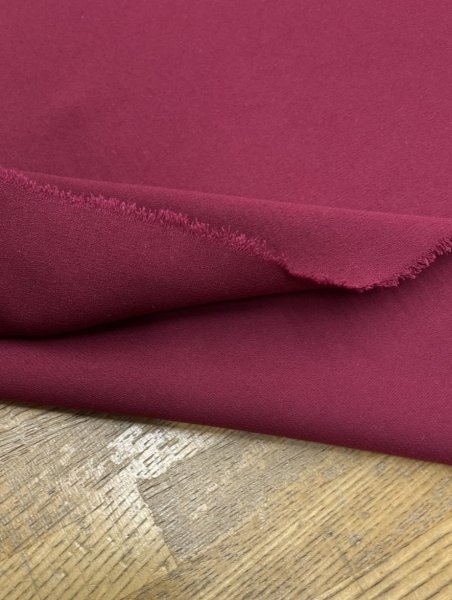 画像3: 生地:ポリエステル100% 無地ジョーゼット(エンジ) (3)
